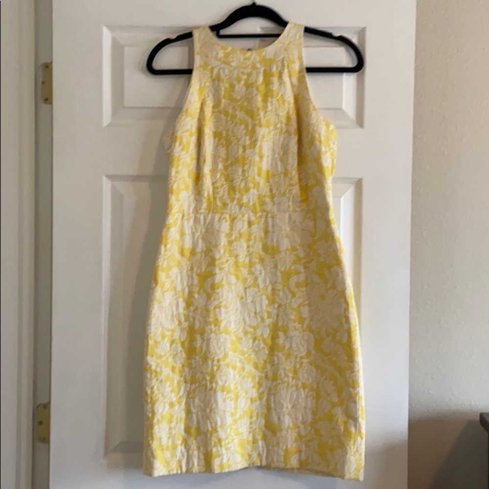 Ann Taylor Yellow Floral Dress
